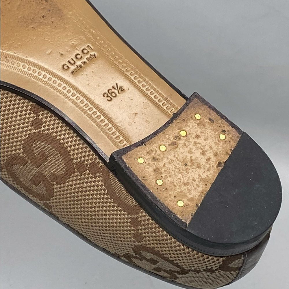 Gucci Jordaan Supreme Canvas Horsebit Loafer size 36.5 - Picture 13 of 13